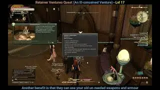FFXIV The Complete Guide Part 25 - Unlocking Retainer Ventures + Crafting a set of armour for them