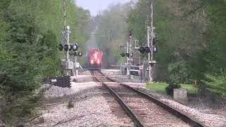Hopper Train Where CN's Freeport Sub Crosses The Prairie Path In Elmhurst Illinois