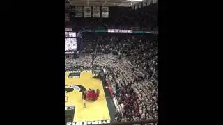 MSU vs OSU 2/14/15 yes chant