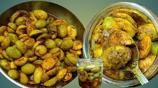Amra pickle Recipe (Ambra,Ambarella or Hogplum)Jeruk Kedondong Pickle