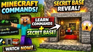 Learn Minecraft Commands in Easy Way 🔥 | Commands That Build My Secret Base