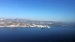Naxos Greece Runway 18 Approach and Landing Time Lapse HD