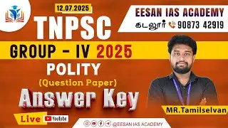 POLITY 15 |EESAN GROUP 4 2025 ANSWER  | EESAN IAS ACADEMY | MR. TAMILSELVAN R|9087342919| CUDDALORE