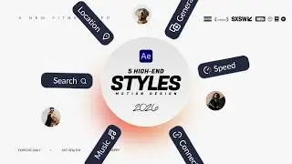 5 самых популярных стилей моушн-графики, которые стоит знать в After Effects в 2026 году