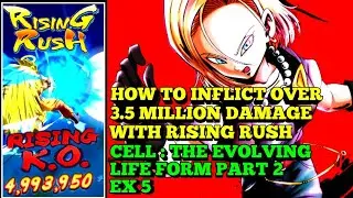 How To Inflict Over 3.5 Million Damage With Rising Rush? Cell The Evolving life form#2 Ex5 DBLegends