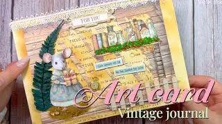 [ASMR] Tiny Mouse Room #Card #Craft #Vintage #Journaling
