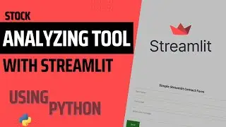 Part 2 Stock Analyzing Tool Using Streamlit in Python Display Pricing Data