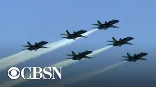 Thunderbirds and Blue Angels perform flyover in NYC, Newark and Philadelphia