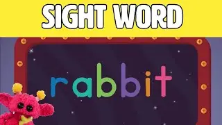 RABBIT - Let's Learn the Sight Word RABBIT with Hubble the Alien! | Nimalz Kidz! Songs and Fun!