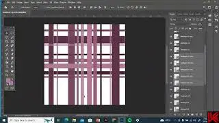 plaid check repeat pattern for textile designing in adobe photoshop online zoom class