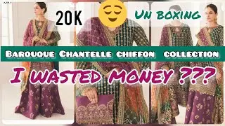 Baroque chantelle Embroidered chiffon collection | luxury  formal party wears |unboxing review