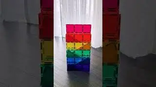 Easy Magnetic Tiles Ball Run #openendedplay #ballrun #magnetictiles #connetixtiles
