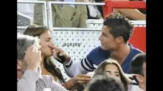Cristiano Ronaldo and Irina Shayk at a basketball game IN SPAIN