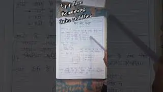 Cube and Dice Reasoning#uppolice upp##youtube