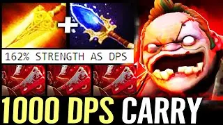 🔥 1000 DPS TOP RANK Pudge Carry &mdash; Radiance + Aghanim ROT Dismember Cancer META Dota 2 Pro