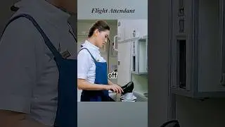 Why did the flight attendant do this? #thriller #viralvideo