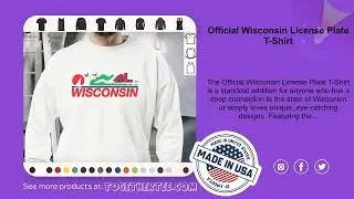 Official Wisconsin License Plate T-Shirt