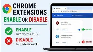 Google Chrome HOW to Disable Enable Any EXTENSION (Remove Extensions App)