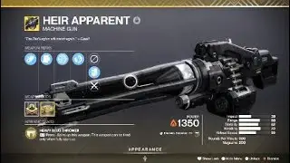 Heir Apparent Exotic Weapon & Catalyst &ndash; Destiny 2 (Guardian Games Event Exclusive)