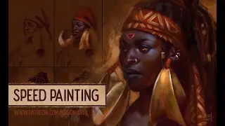 Asiman Fire - speed painting (time-lapse) by Iga Oliwiak aka IgsonArt