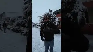 full video link👆☝️ Srinagar to sangaldan train inaugural journey heavy snowfall 🌨️