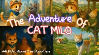 AI animated Storytime | The Adventure of Cat MILO & True Happiness