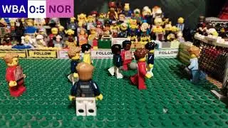 West Brom 0:5 Norwich city Lego highlights | Norwich run riot |