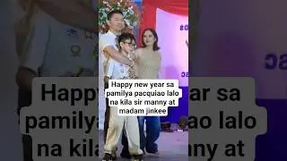 happy new year  sa pamilya pacquiao lalo na kila sir manny at madam jinkee.