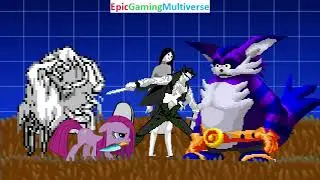 Big The Cat VS Creepy Pasta Characters (Pinkamena And Buried Alive) In A MUGEN Match / Battle