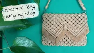DIY Macram&eacute; Clutch Bag Tutorial | Step by step Macrame Purse