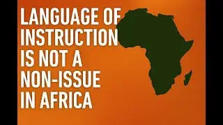 Language of instruction is not a non issue!