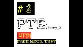 [PTE/Firefly/WFD] 2nd NEW! DEC, 2018_Practice Records; Real voice/Free pte mock test