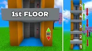 Minecraft: Working MULTIFLOOR ELEVATOR Tutorial In Bedrock! (EASY)