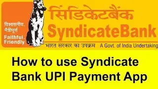 How to use Syndicate Bank UPI Payment App
