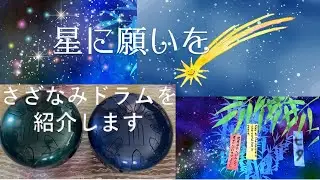 【さざなみドラム】楽器紹介～「星に願いを」半音用のさざなみドラムを作ってもらいました　steel tongue drum Sazanami