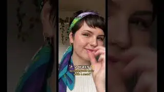 Short hair styling ideas that are EASY! Scarf hair tutorial #shorthair