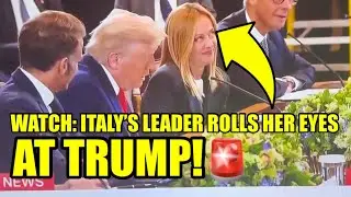 Italian Leader ROLLS HER EYES As Trump Embarrasses Himself🚨