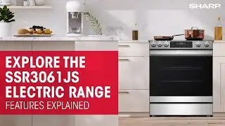 Explore the Sharp SSR3061JS Slide-In Electric Range &ndash; Built-In Probe, Air Fry & More