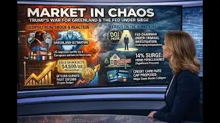 Market UPDATE  |  Trump vs Fed  |  Greenland Trade War  |  Foreclosures Surge