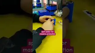battery spot solder for massive production.#spotweldingmachine #satisfying