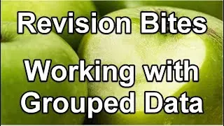 Revision Bites - Grouped data mean standard deviation continuous discrete statistics A Level IB Math