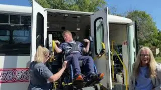 Bata Bus driver Kristi picking Sam up at IFS & dropping him off at home 9.8.25 @onthatnote 