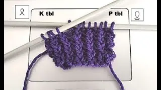 K1 tbl on RS, p1 tbl on WS, P1 tbl on RS, k1 tbl on WS
