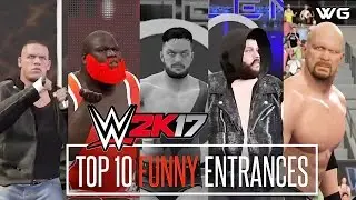WWE 2K17 Top 10 Funniest Entrances ''GIMMICK SWAP'' Part 7 Ft Stone Cold Finn Balor etc PS4
