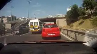 Cat & Mouse Game on Highway - 206 RC vs VW Polo