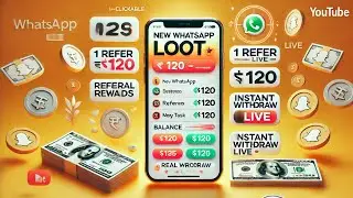 New WhatsApp Loot 😱 Go Share Ka Baap App | 1 Refer = 120 | Instant Withdraw Proof 🔥