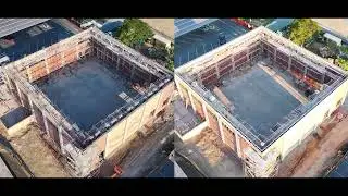 SJB Gym Progress Update Walls Complete at 35 Feet - Slater Builders Commercial General Contractor CA