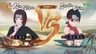 Naruto Storm 4 Dublado PT-BR Rin, Temari e Hinata vs Sarada, Sakura e Ino (Clássico)