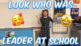 Autumn As Line Leader At School