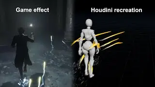 Hogwarts Legacy ancient magic trail effect recreation | Sidefx Houdini walkthrough tutorial